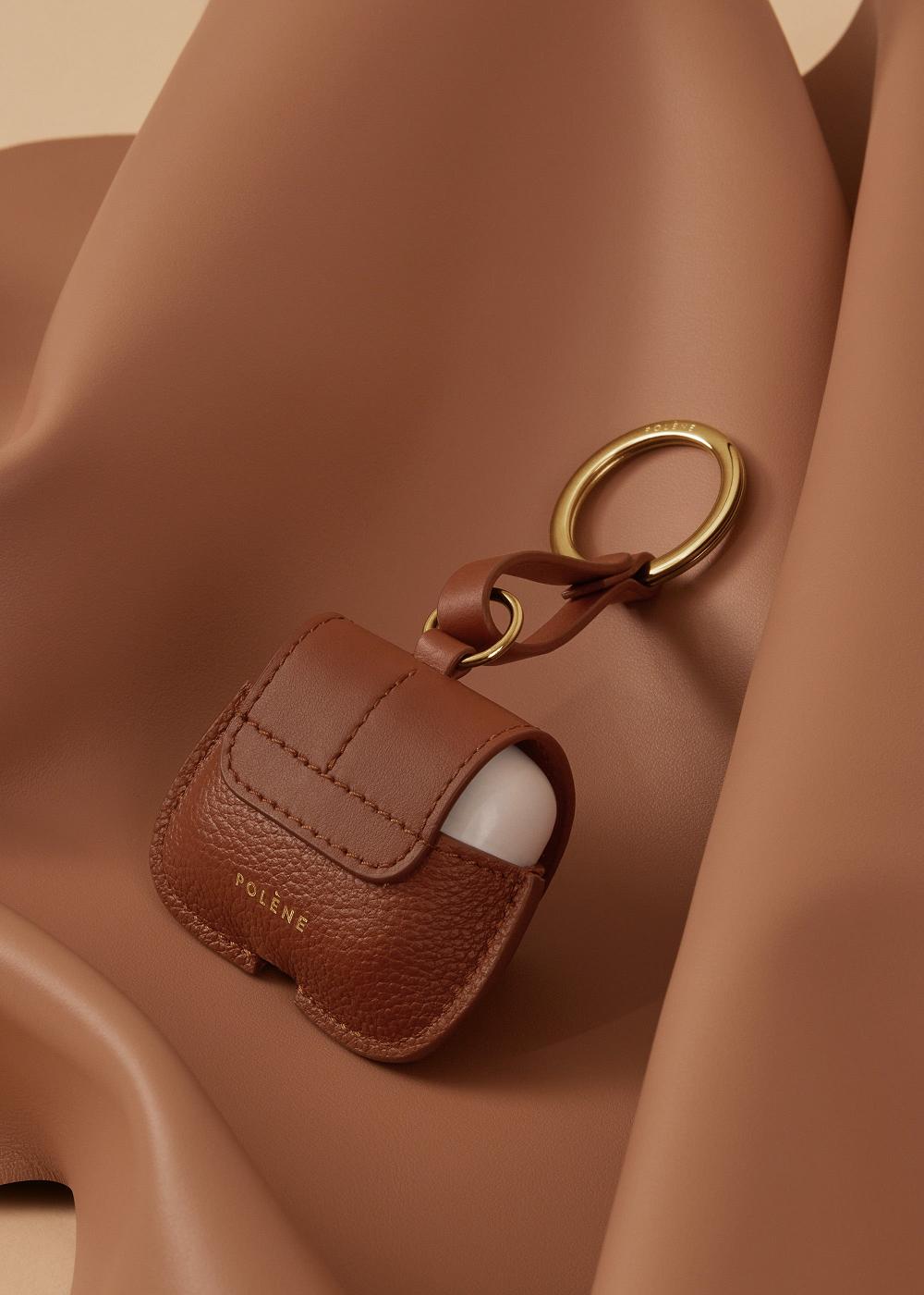 Polene Airpods Borsa Da Case Duo Cognac | ITO9456K