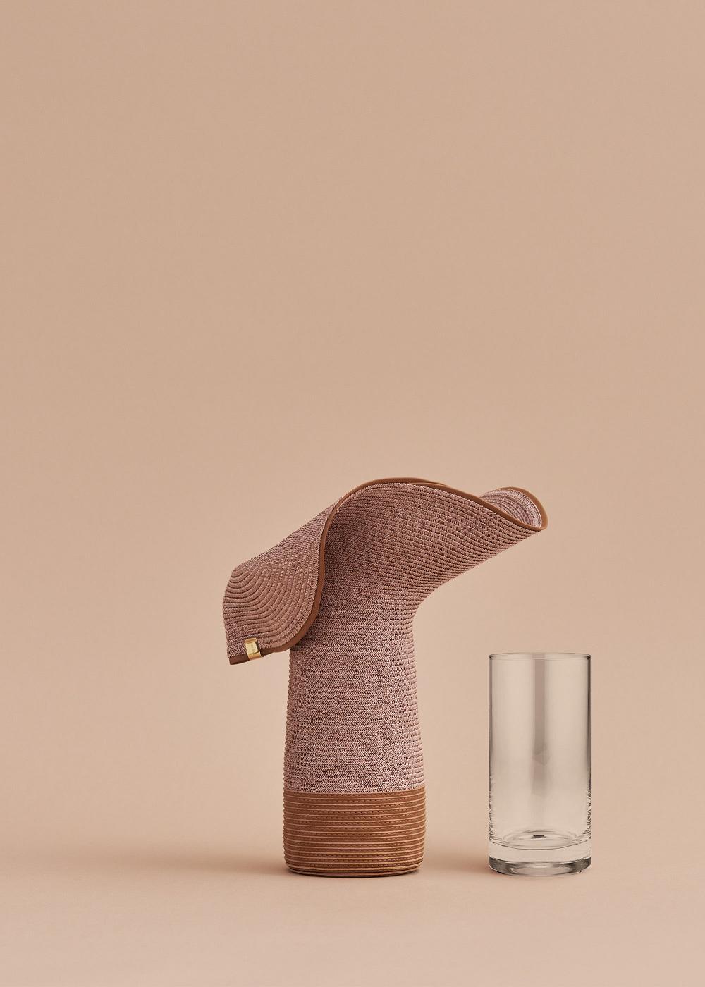 Polene Nano Lapel Vase Mobje Camel | ITA9423H