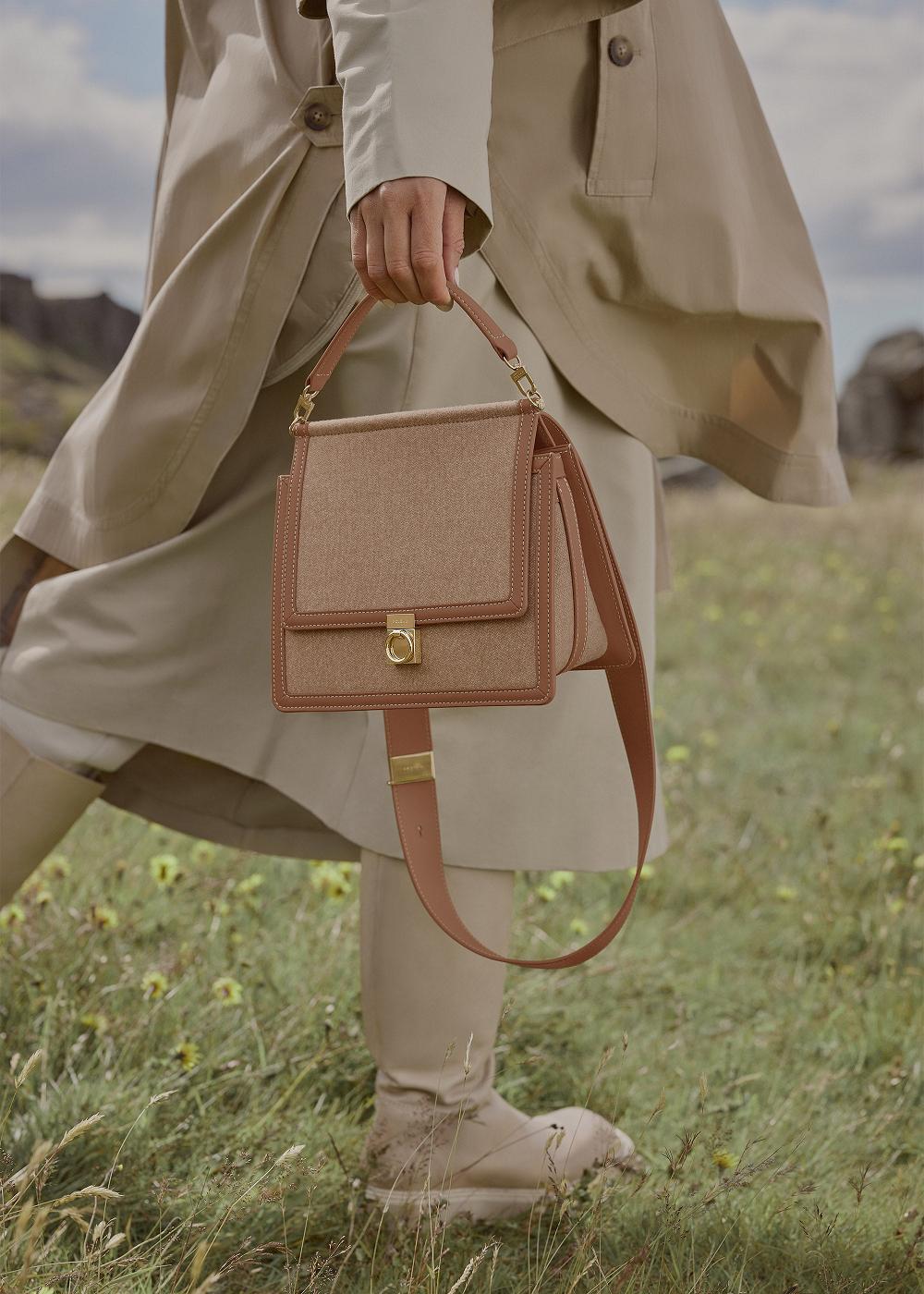 Polene Numéro Sept Duo Camel Canvas | ITW9622N