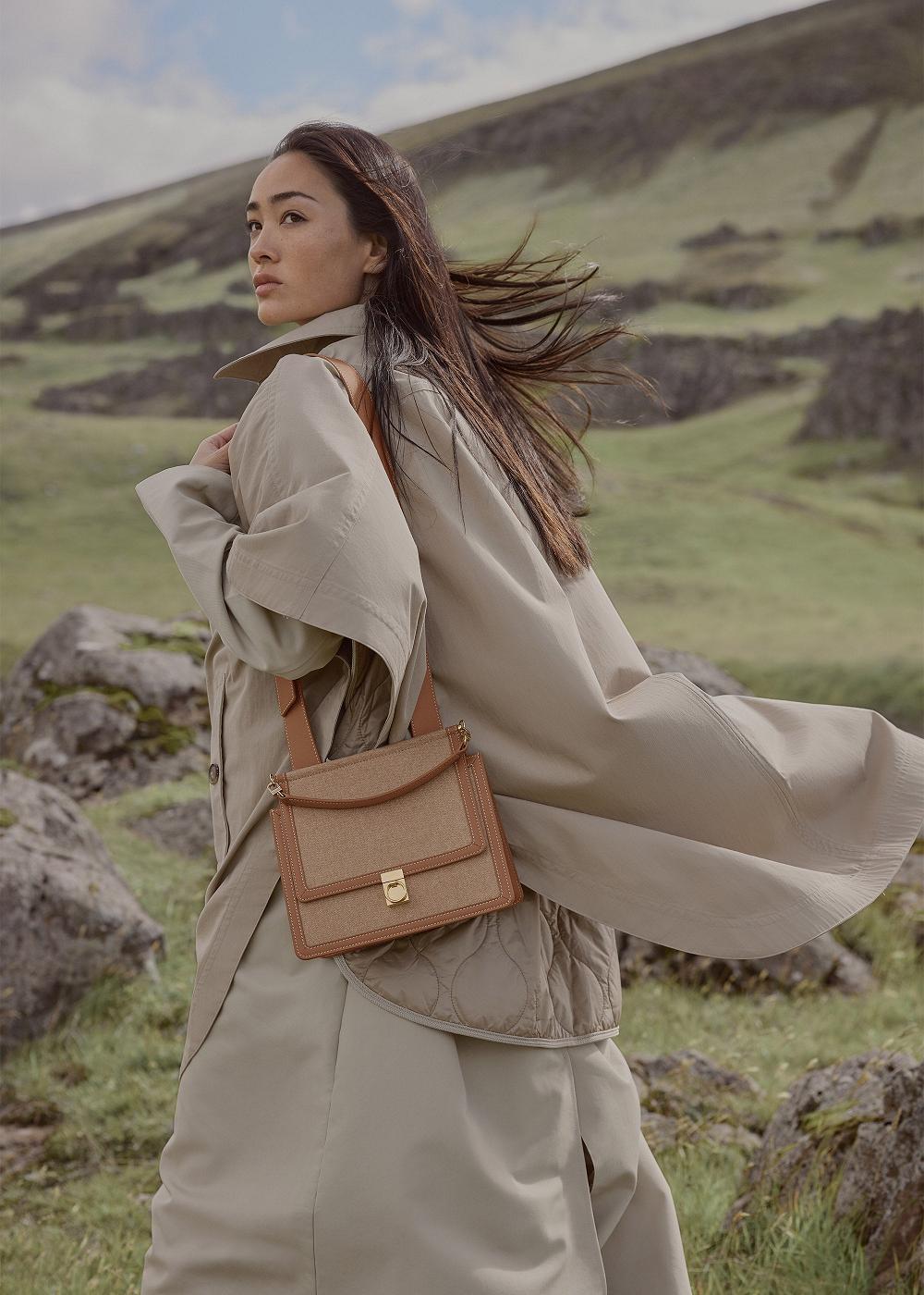 Polene Numéro Sept Duo Camel Canvas | ITW9622N